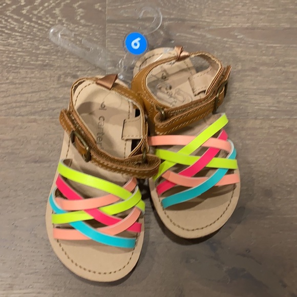 2 pairs of Carter’s Sandals Size 6 Toddler - Picture 2 of 5